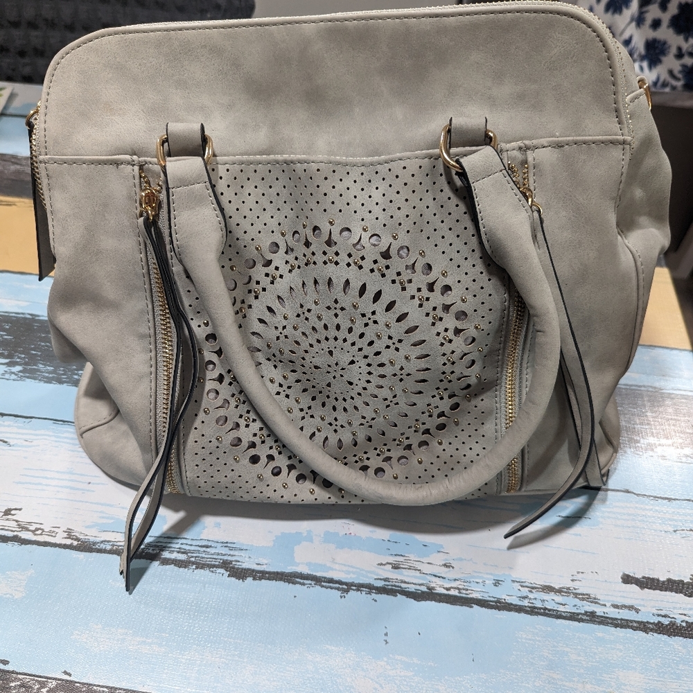Beautiful gray purse